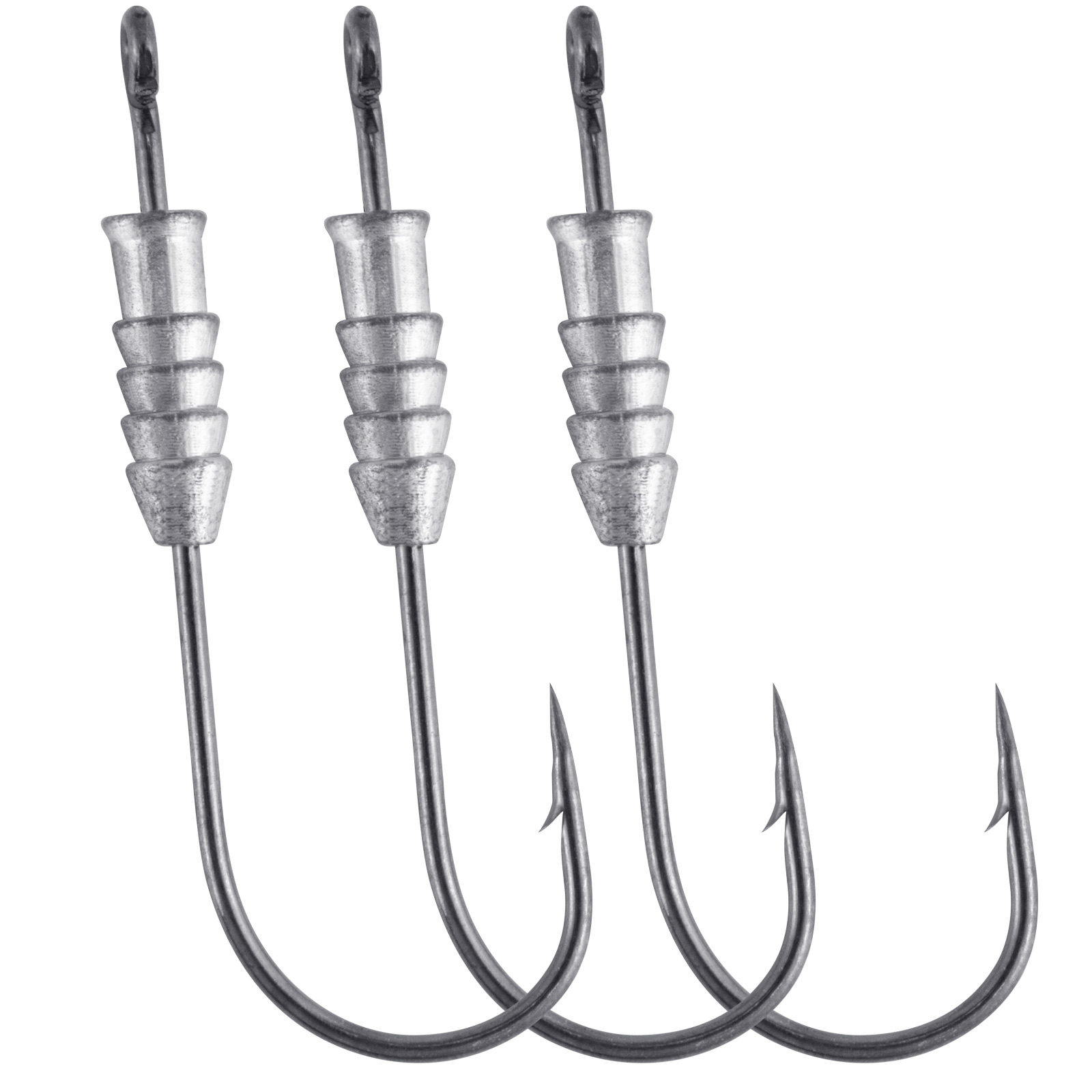 Fishing Hook Offset - 釣り用ワームフック,ソフトプラスチックワーム付きベイト,5または10ユニット