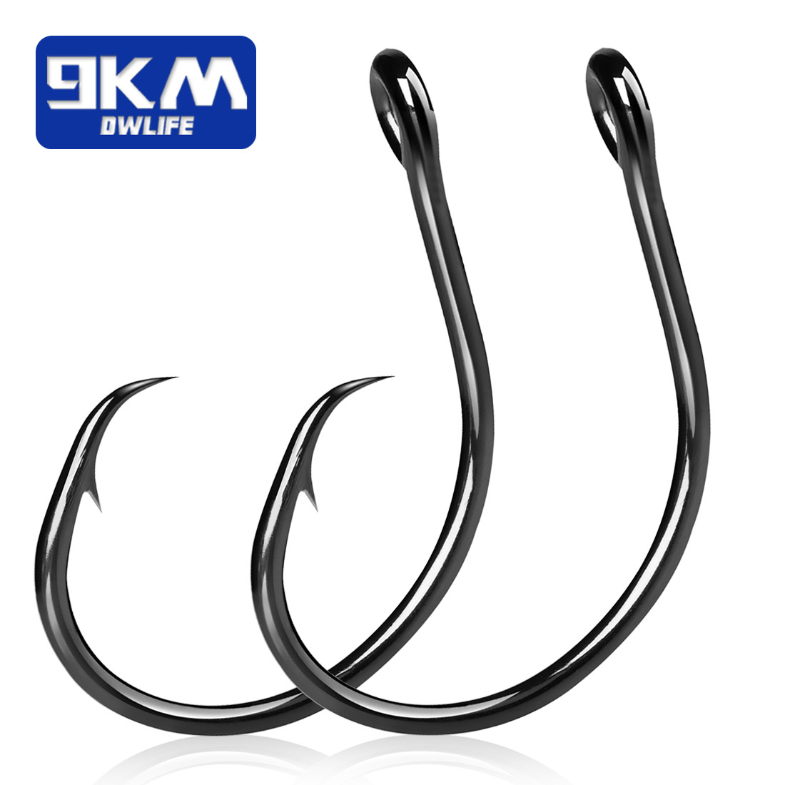 9KM 25-50個入り インラインワイドギャップサークルフ - Fishing Hook Offset のレビューと価格