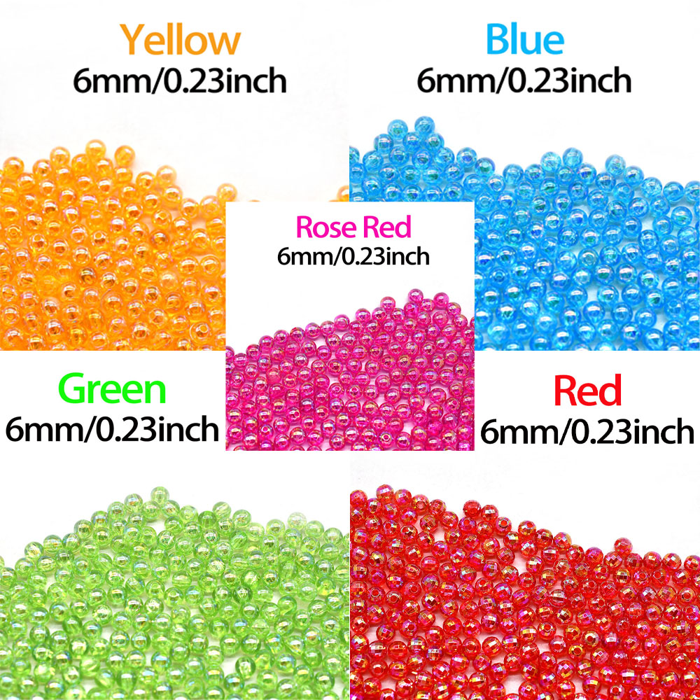 MNFTミックス5色ラウンドビーズリグDIYフライングフィッ - Fishing Hook Size のレビューと価格