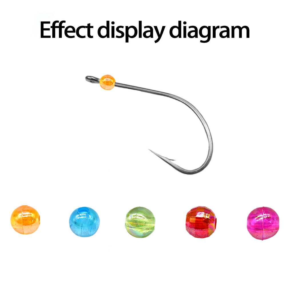 MNFTミックス5色ラウンドビーズリグDIYフライングフィッ - Fishing Hook Size のレビューと価格